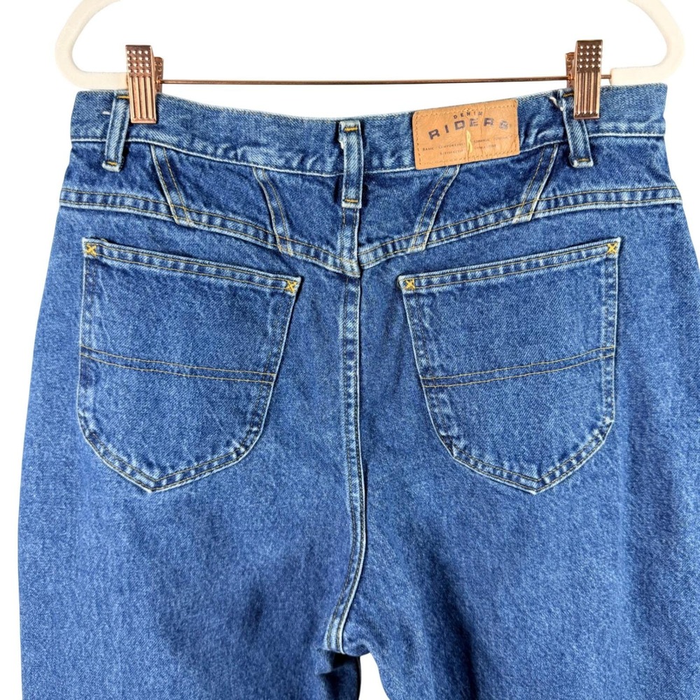 Riders by Lee 16P Blue Rigid Denim High Rise Tapered Leg Mom Jeans 1305544